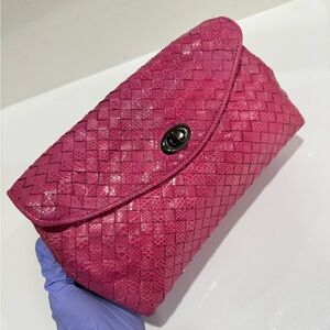 Bottega Veneta Pink Clutch